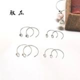 Серьги, элегантный аксессуар, серебро 925 пробы, DIY, простой и элегантный дизайн, 1 пары