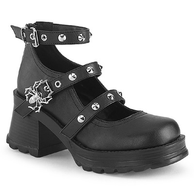 taobao agent Spot Demonia Bratty-30 American genuine Gothic lolita spider high-heeled Mary Zhen leather shoes
