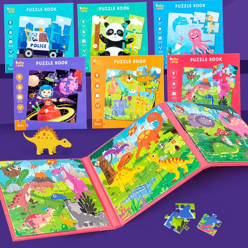 Магнитная головоломка для детского сада Монтессори, интеллектуальная игрушка для мальчиков и девочек, раннее развитие, 2-3 лет, мозговой штурм