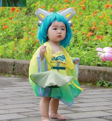 taobao agent Wig, children's dress, clothing, hair accessory, cosplay