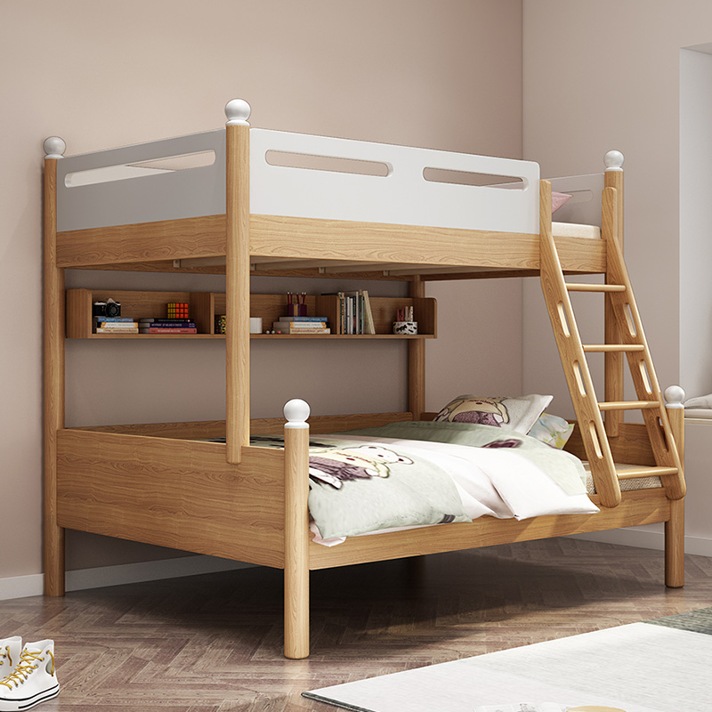 Buy Upper and lower wood bed bunk bunk bed children's bed boy modern