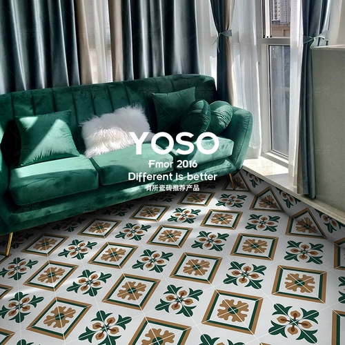 Ретро плитка американская антикварная плитка для ванной плитка бол -бол -ресторанная плитка кухня кухня анти -слайд -слайд плитка на пол.