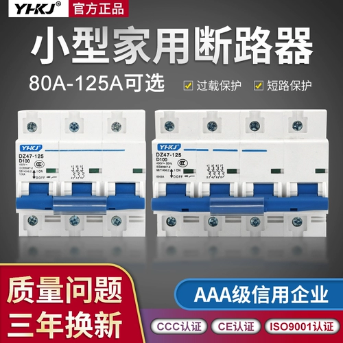 DZ47-125/1P 2P 3P 3P 100A 80A 125A Small Circuit Sweper Выключатель высокий качество высокое качество