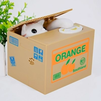 Snowflake White Casting Money Cat (отправьте 2 батареи+наклейки)