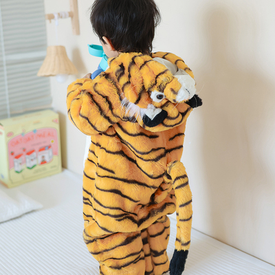 taobao agent Children's clothing, funny dinosaur, velvet pijama, halloween, increased thickness