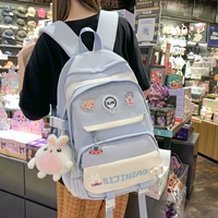 Синий большой значок, кролик, подвеска