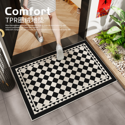 taobao agent The chessboard enters the door of the door, the door of the door, the door of the door, entrance carpet door outside the door, entry -level high -end door pad