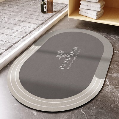 taobao agent Bathroom soft diatom mud sucking water pad toilet light luxury carpet toilet door toilet door non -slip foot pad house