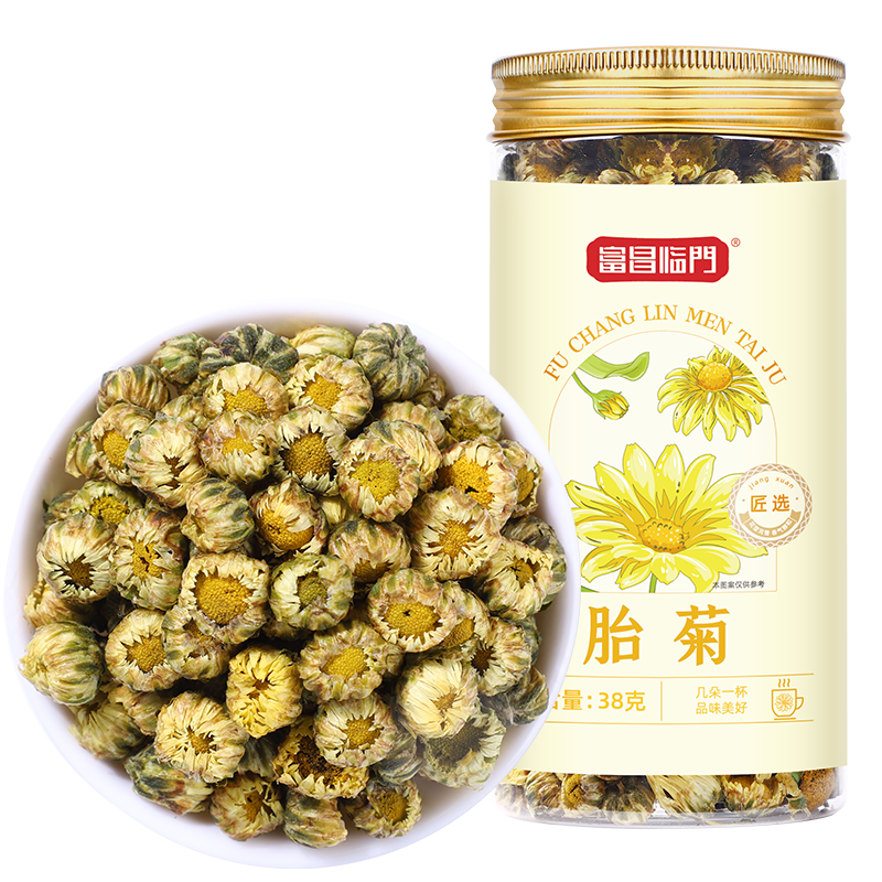 富昌临门 胎菊 38g*2罐 聚划算天猫优惠券折后¥14.9包邮( ¥ 29.9-15) 富昌临门 胎菊 38g*2罐 聚划算天猫优惠券折后¥14.9包邮( ¥ 29.9-15)