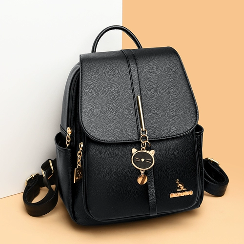 Рюкзак, модная универсальная вместительная и большая сумка через плечо для отдыха, 2023, изысканный стиль, из натуральной кожи