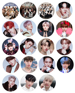 Значок Ateez Park Xing и Jin Hongzhong Jiang Lu Shang Cui Zhonghao, можно настроить