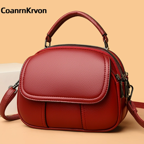 Модная сумка через плечо для матери, сумка на одно плечо, коллекция 2023, из натуральной кожи