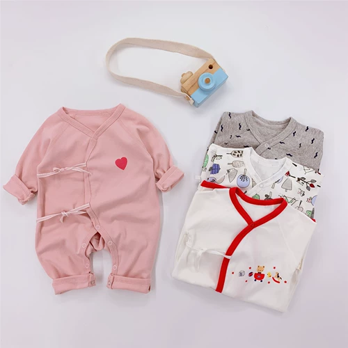 Детский осенний тонкий ремень для новорожденных, детское боди, хлопковая куртка, одежда