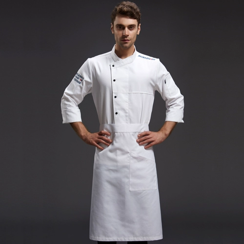 Catering Chef Work Одежда с длинными рукавами мужчина и женщины зимний высококачественный западный ресторан отель кухня шеф-повар