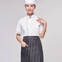 Blue Edge с коротким рукавом+полосатый фартук