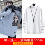 Мужской пуховик с пухом, длинная демисезонная утепленная куртка, средней длины