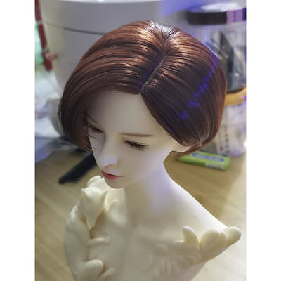 taobao agent BJD SD MDD soldiers 3 4 points short hair love bean hair men's doll doll doll hand -changing hair wig Ye Luoli