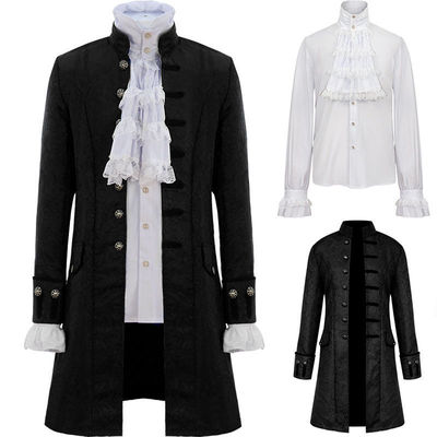 taobao agent White retro clothing, jacket, halloween, cosplay