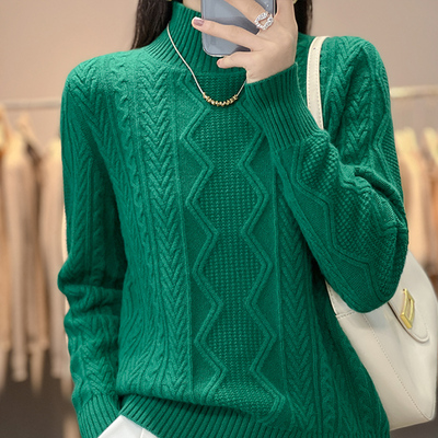 taobao agent Woolen demi-season sweater, knitted velvet scarf