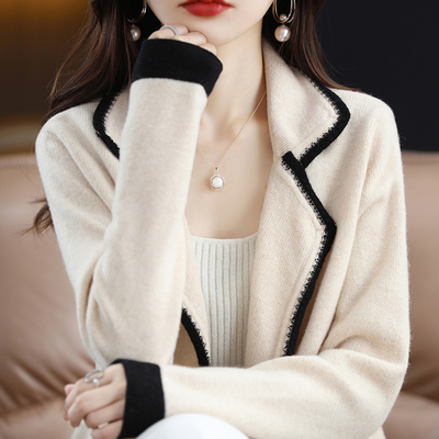 taobao agent Demi-season cardigan, velvet sweater, woolen knitted jacket, 2022 collection, 100 sample