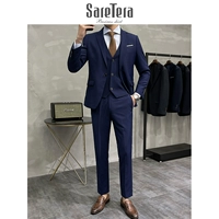 XF15 Синий пряжка (костюм+жилет+брюки)