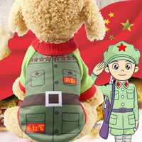 Темно -зеленый красный солдат