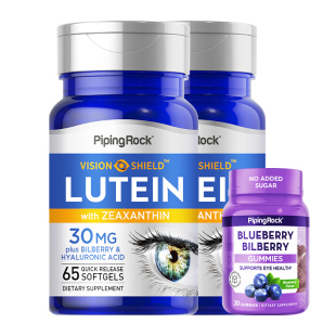 朴诺【叶黄素2瓶*130粒赠蓝莓软糖20粒】