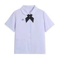 Сиреневая рубашка, галстук-бабочка