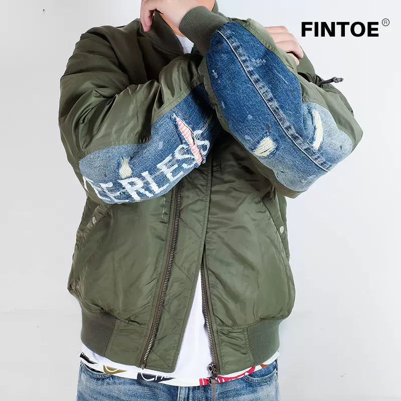 FINTOE THORSON JKT COLLAGE MA1水滴拼接飞行夹克非VISVI-Taobao