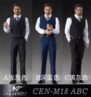 taobao agent TOY Center 1/6 British gentleman Tony Striped suit suit Cen-M18 A total of three stocks