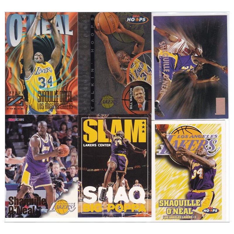 NBA球星卡 skybox 1997 大鲨鱼 沙奎尔奥尼尔 湖人队 Изображение 1