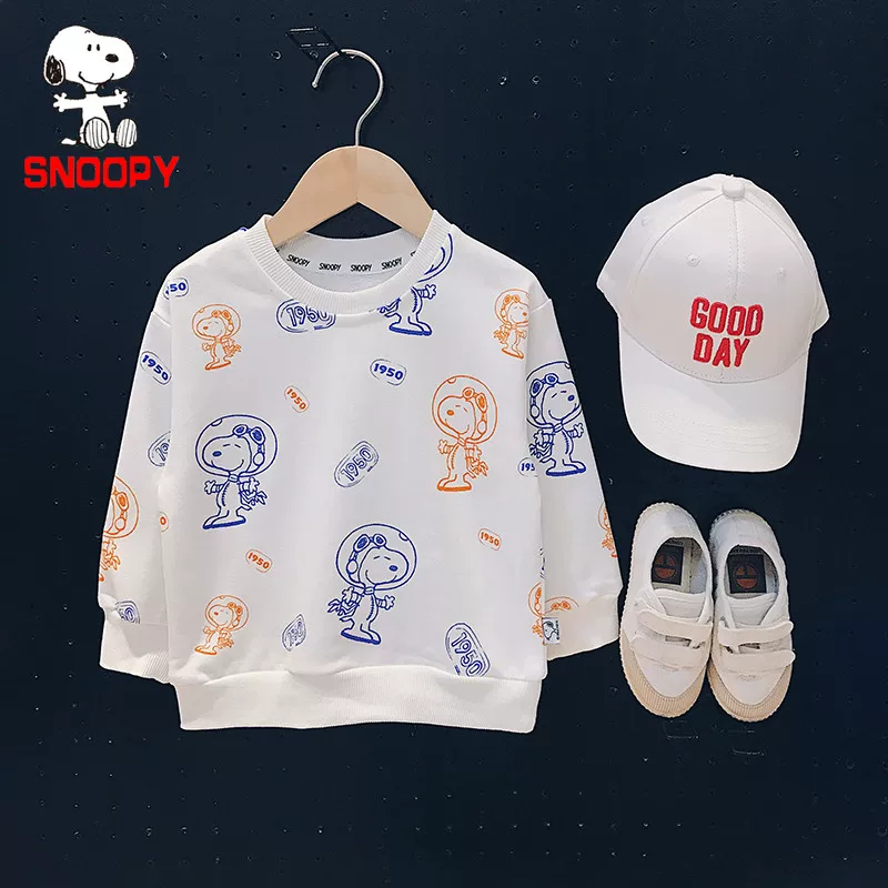 Nuby, snoopy, детский осенний свитшот для мужчин и женщин, комплект, коллекция 2022, западный стиль