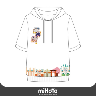 taobao agent [Mihayou/Break 3] Valkyrie scene Short -sleeved hooded sweater home Mihoyo