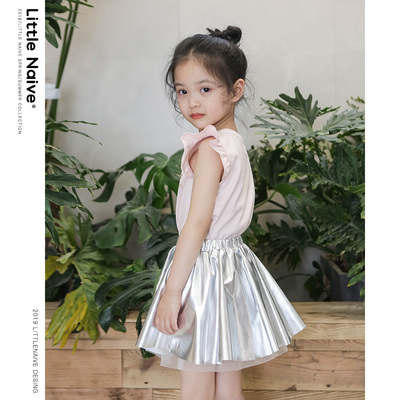 taobao agent Autumn silver pleated skirt, girl's skirt, 2021 collection, western style