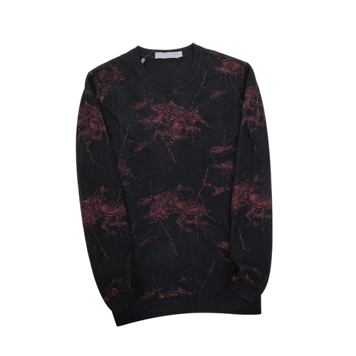 Комфортный мягкий тонкий мужской шерстяной трикотажный демисезонный осенний свитер