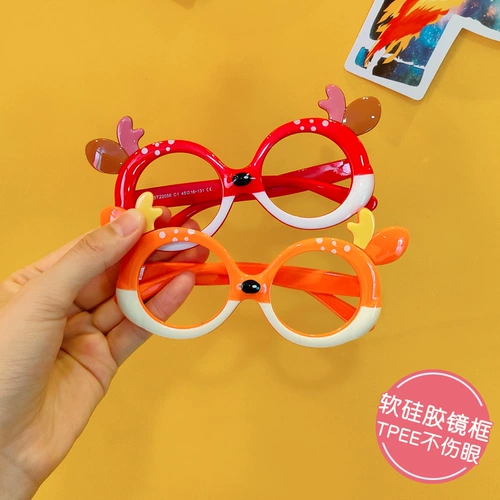 Детский объектив, украшение для девочек, силикагелевые детские солнцезащитные очки подходит для фотосессий