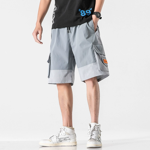 Летние тонкие шелковые штаны для отдыха, трендовые шорты, в корейском стиле