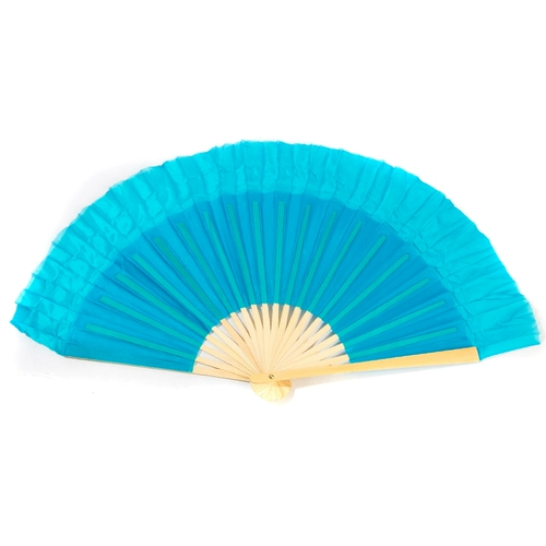 8 -INCH Real Silk Rongchang Fan Dancing Special's Special Dance Gangbang Yunnan Yunnan Flower Drum Fan Практика фаната Xiahong Fan