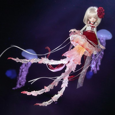 taobao agent Yougu Humanoid Society Deep Sea Tea Club Haila Second Generation Official Original Symptimous Jellyfish Full Set Naked Dolls