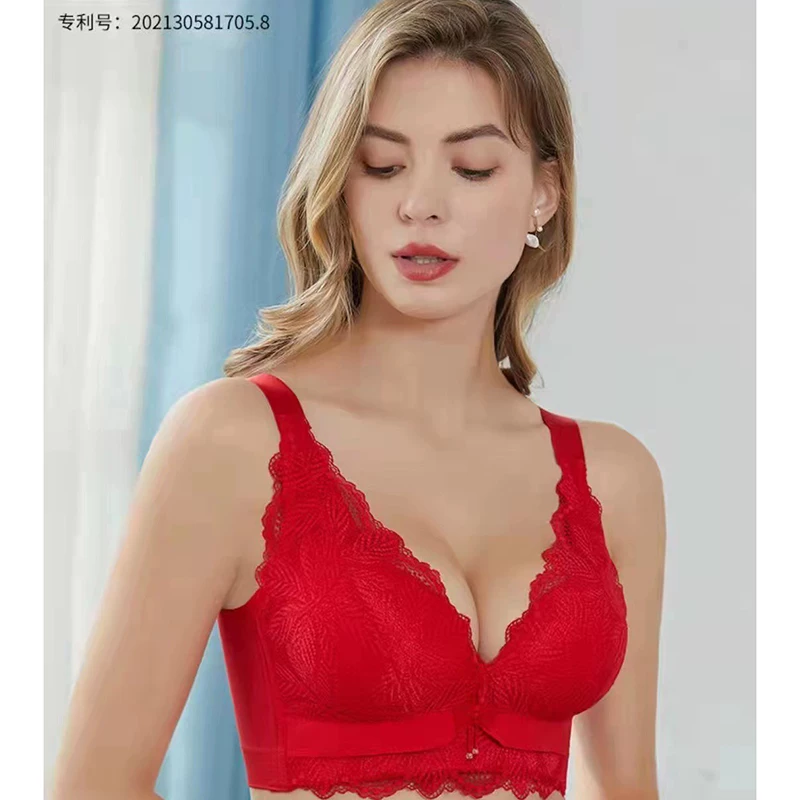 Bra top, supporting elastic wireless bra, sexy antibacterial underwear