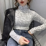 Утепленный демисезонный лонгслив, футболка, 2019, в западном стиле, длинный рукав