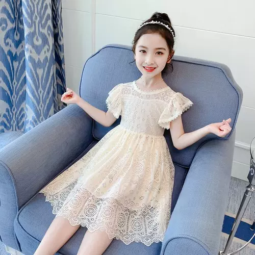 Кружевное платье, летняя одежда, форма, летний наряд маленькой принцессы, юбка, популярно в интернете, подходит для подростков, в западном стиле