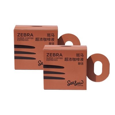 Seesaw咖啡斑马咖啡液美式意式拿铁0脂0蔗糖咖啡浓缩液33ml*36杯