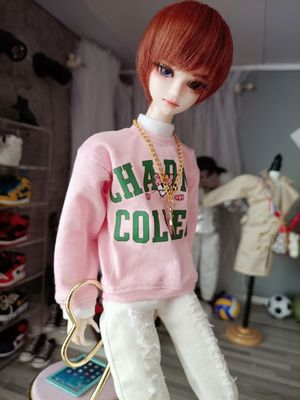 taobao agent 6 -point boy clothes 6 points OB27 male baby clothes set, love doll Yuga can wear sweater jeans