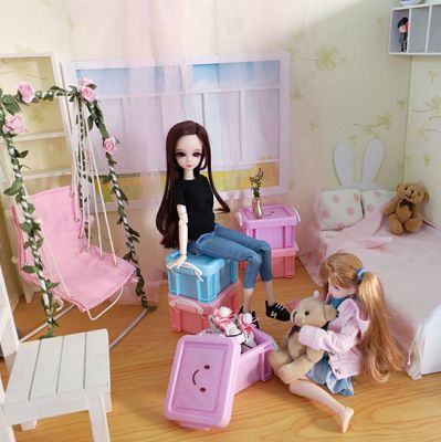 taobao agent Lu Manjia 6 -point Doll Scenario Taoist Coco, a baby soldier, Peach Xiaoyu Xiaoyi Smile Smile Storage Box