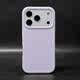 Minimalist Matte Dark Gray Orange Camera Magsafe Liquid Silicone Phone Case for iPhone 17, 16, 15, 14 and 13