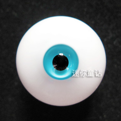 taobao agent Small iris-Sky Blue Glass Eye (18mm, 16mm, 14mm, 3 points, 4 points and 6 points BJD dolls)