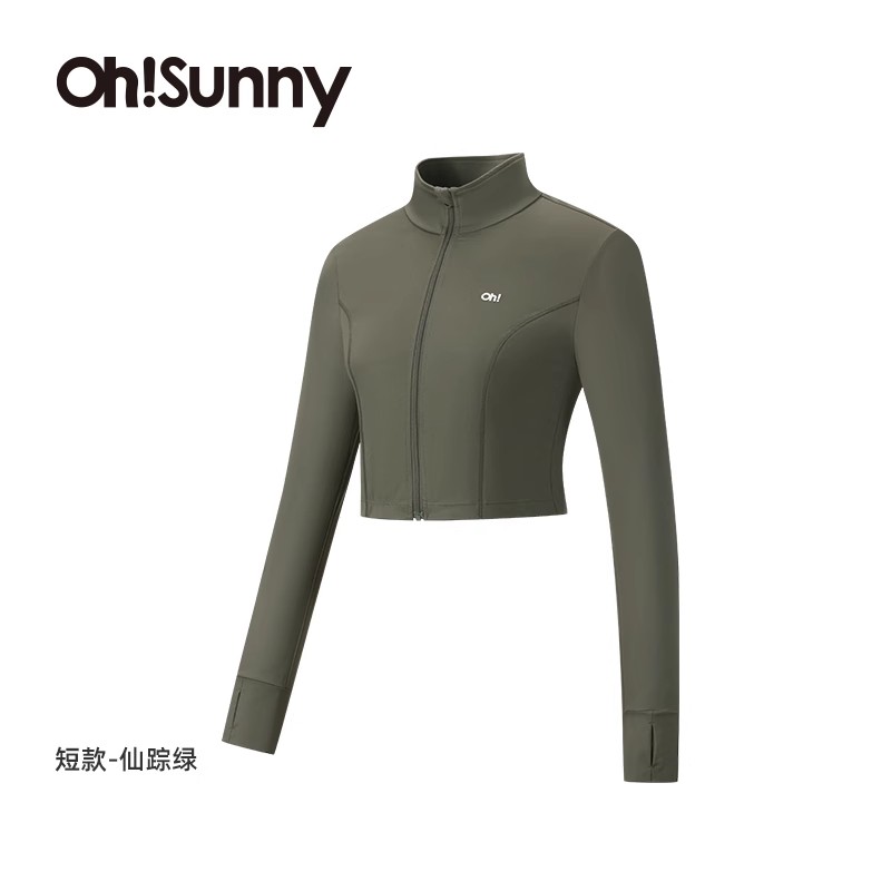 ohsunny防晒衣女短款瑜伽防晒服