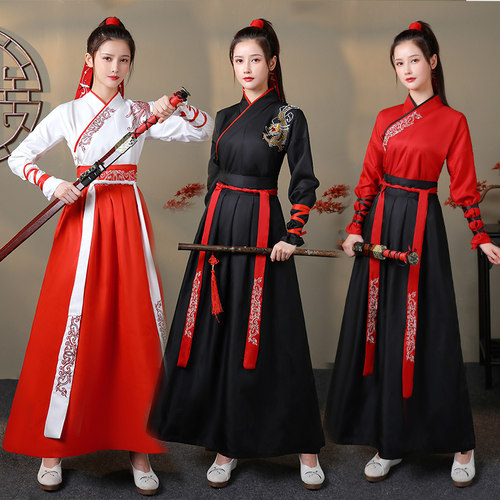 改良古装汉服女中国风交领