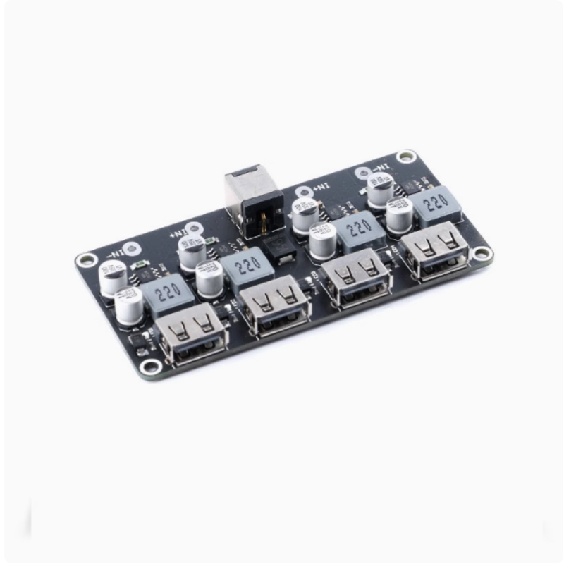 4路快充模块 12V24V转QC3.0快充 单USB手机充电板支持苹果华为FCP